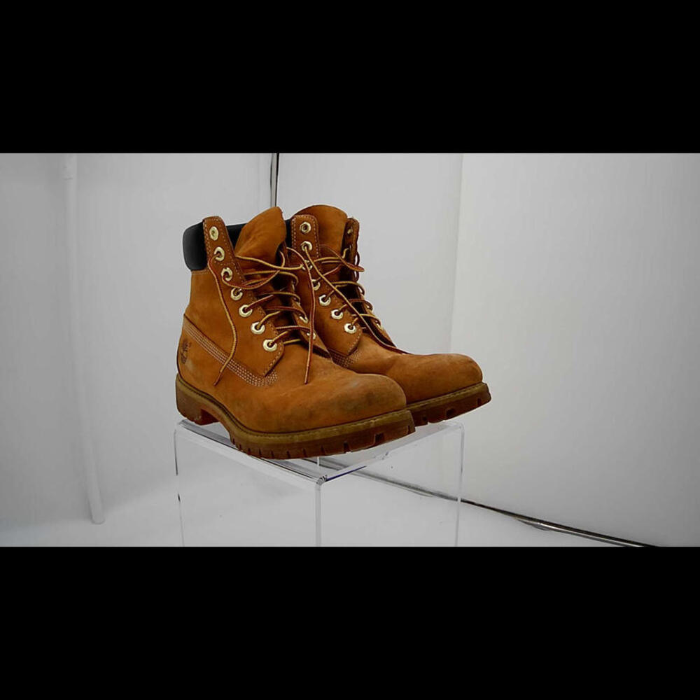 Timberland Men's 6 inch Premium Waterproof Boots, Wheat Nubuck, 9